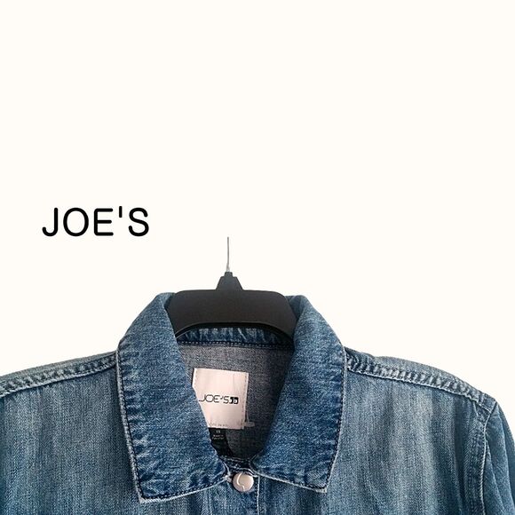 JOE'S NEW Oversize Rip/Distress Trucker Denim Jacket XS - Picture 8 of 12